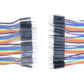 CANADUINO® 120 pcs Dupont Breadboard Jumper Wires 20cm - 40xMM - 40xMF - 40xFF