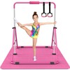 Tepemccu Expandable Gymnastics Bars,Adjustable Height Gymnastic Horizontal Bars,Junior Training Bar