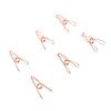 60pcs Wire Clothes Pins Antislip Creativity Metal Wire Hollow Out