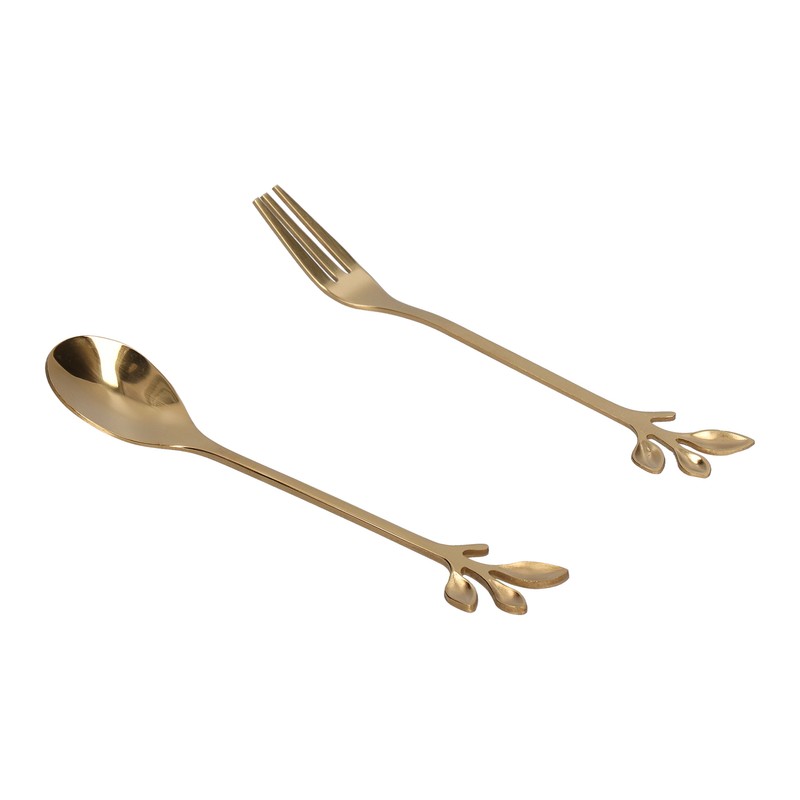 8Pcs Branch Design Coffee Spoon Stainless Steel Fruit Fork Dessert