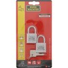 Burg-Wächter padlock, set of 2, 5 mm thickness, 4 keys,