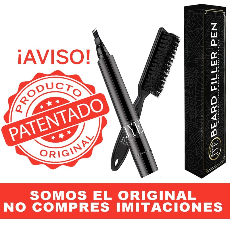 Lapiz Bolígrafo para rellenar Barba, Bigote y Cejas, aumento de