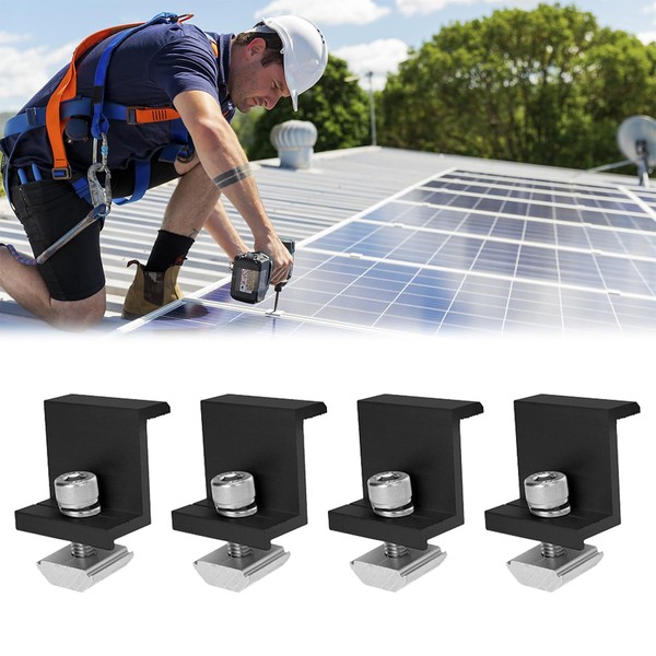 End Clamp, 4 x Solar Module Holder, Solar End Clamp,