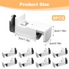 Pack of 8 Clamp Support Pleated Blind No Drilling Required