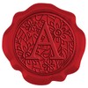 CRASPIRE 50pcs Letter A Wax Seal Stickers Initial Self Adhesive