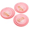 Tosnail 3 Pack 3 Tiers Pink Plastic Cupcake Stand Dessert