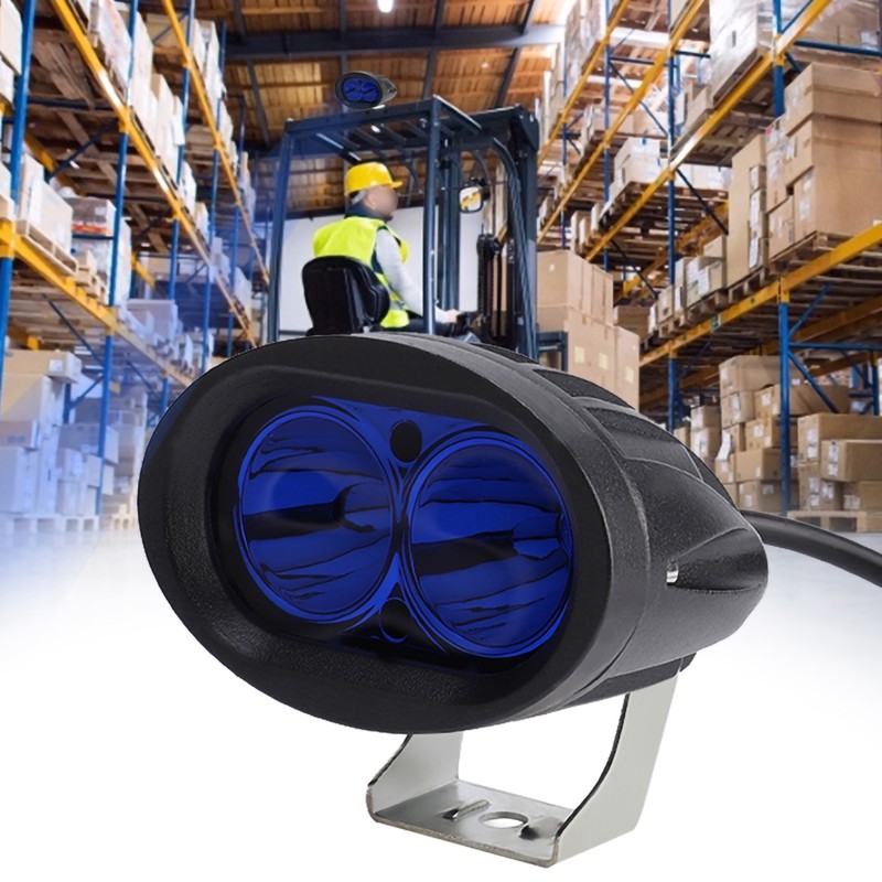 LED Forklift Truck Blue Warning Lamp Safety Working Spot Light
