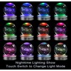 QIANCHANG 3D Solar System Crystal Ball with LED Stand, 80mm