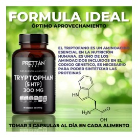 L-triptofano Suplemento Alimenticio Cápsulas 500mg Prettan