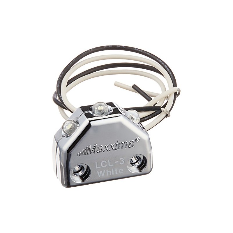 Maxxima (LCL-3CL) White 3 LED Micro Interior Courtesy Light