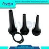 Set of 3pcs Veterinary Specula with Lens - Veterinary Otoscope