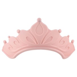 Surakey Baby Shower Cap Adjustable Baby Hair Washing Guard Bath Shampoo Shield Visor Hat Eyes and Ears Head Protection Waterproof Bath Cap (9.45in x 3.94in) for Kids Toddler (Pink)