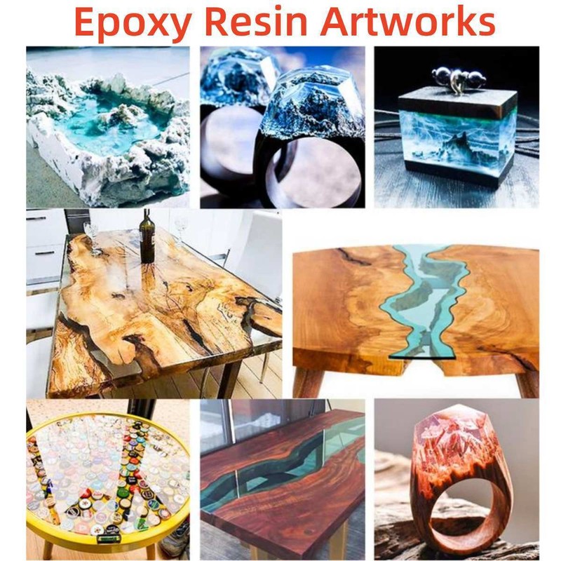 FUNEPOXY Crystal Clear Epoxy Resin - 2 Gallons Kit -