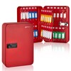 AdirOffice Key Lock Box – 48 Key Hooks Wall Mounted