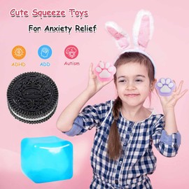 Squishy Toys,Stress Ball for Kids,Squishy Fidget Toys,A Variety of Styles Party Bag Fillers (6PCS)