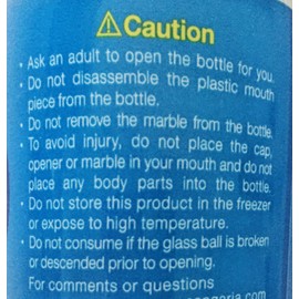 Sangaria Ramune Japanese Carbonated Soft Drink Original Flavor 5 Pack (6.76Fl.Oz)