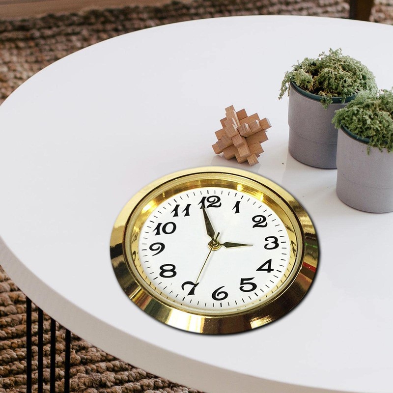 Colcolo Round Clock Insert Clock Face with Arabic Numerals Fit