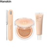 HANSKIN Nudi Thin Cover Cushion + Base + Spatula Set 3items, Cushion#$%Base Cream:N01 Pure Cream-Cool Blossom