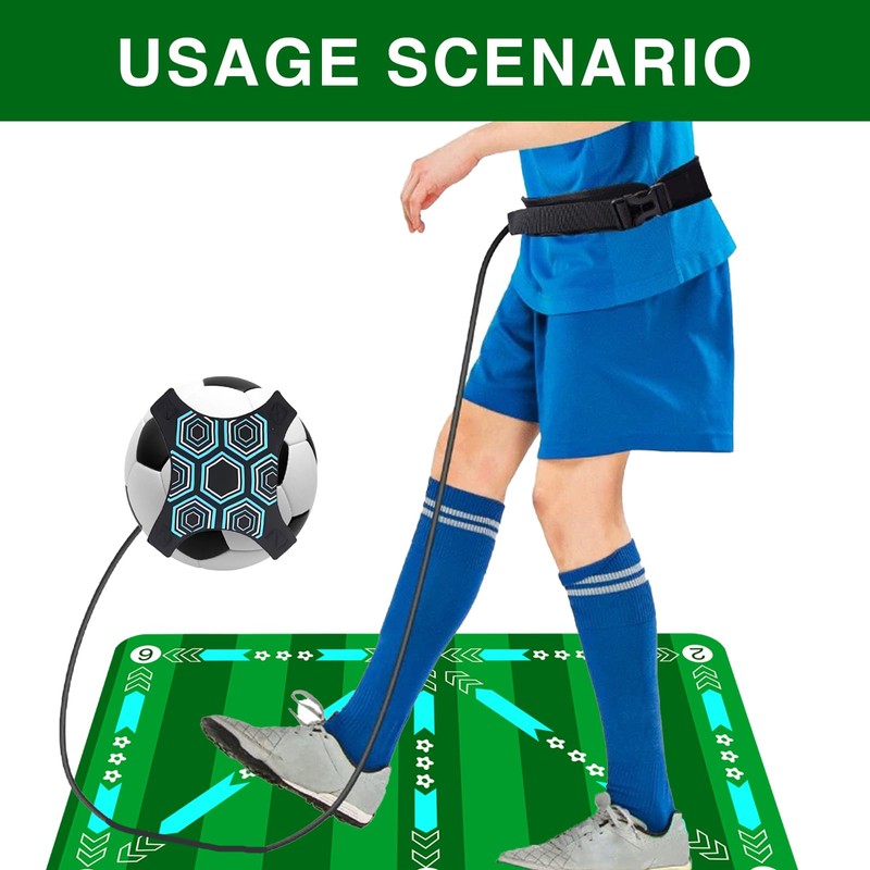 Landrain Football Mat Ball Control 90 x 60 cm Children's