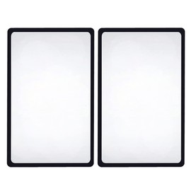 Pack of 2 Magnifying Glass for Full Sides Fresnel Lens Magnifying Glass Large Magnifying Glass Whole Pages Lens Magnifying Glass for Seniors and Reading, Books, 18 x 12 cm