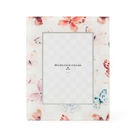 MACKENZIE-CHILDS Eternity Printed-Glass 5" x 7" Frame, Cute Family Picture Frame