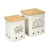 Xbopetda Potato Onion Storage Bin, Kitchen Storage Canister Set of