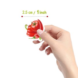 Vegetable Stickers (500 pcs), 10 Sheets Graphic Cartoon Kawaii Decal Roll Self Adhesive Seals for Kids Girls Boys Teen Birthday Party Decorations Water Bottle Laptop Scrapbook Cards Envelopes