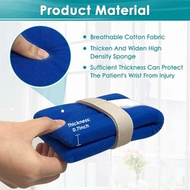 Elfzone Restraints for Ankles and Wrist Bar - Bondaged Bed Tie Downs Limb Holders for Hand, Feet, Ankle or Arm (4Pcs)