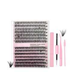 Kit de Extensiones de Pesta?as, Postizas Completo con 280 Individuale, Mezcla 30D 40D con Uni?n y Sellado Pesta?as Sujeci?n Fuerte, Pinzas de Pesta?as en Racimo Kits | 280 pestañas, mezcla 30D y 40D, 12-16mm, pinzas, cepillo especializado