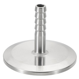 PATIKIL 1.5in Tri Clamps to 5/16in Hose Barbed Adapter, 2pcs Sanitary Tri Clamps Hose Barb Fitting 304 Stainless Steel Pipe for Brewery Winery Food Processing Equipment