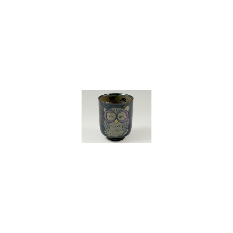有田 Hasami of Fong Kilns, 11th Owl Pair Tea Bowls