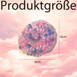 Pack of 4 Squeeze Balls, Stress Ball Children, Fufu Squishy, Taba Squishy, Grape Stress Ball, Suitable for Children and Adults, Vacuum Stress Ball, Soft Small Bead Squeeze Ball Toy