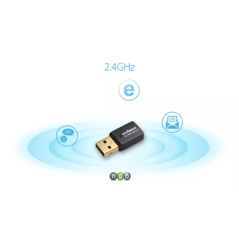 Edimax AC1200 Dual-Band MU-MIMO Wi-Fi USB 3.0 Adapter for laptop/noteboo