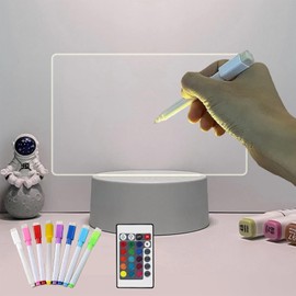 Birthday Gift for Women, Gifts for Girlfriend, Mum, Wife, Sister, Girls, Children, Christmas Gifts, Bedside Lamp with LED Letterboard, 3D Night Light for Her, Anniversary, Wedding, Square