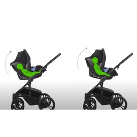 Bebetto Multi Comfort Car Seat Adaptor, 2 Car Seat Adaptors with Adjustable Angle, AMCS 2.0