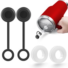 2 Packs Spill Proof for Yeti, Spill Stoppers for Yeti Straw Cup Lids 42 oz 35 oz 25 oz, Silicone Leak Stopper for Rambler 26 oz, Leaking Proof Stoppers for Mug Tumbler, BPA Free, Dishwasher Safe