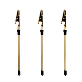 Pack of 3 Bracelet Jewellery Helper Tool, Metal Jewellery Carrying Aid Attachment and Hooking Jewellery Tool for Necklace, Watch Strap, Zippers, Watch (Gold)