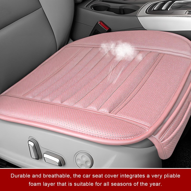 Sun Walker Car Seat Bottom Cover, Anti-Slip Leather Auto Front