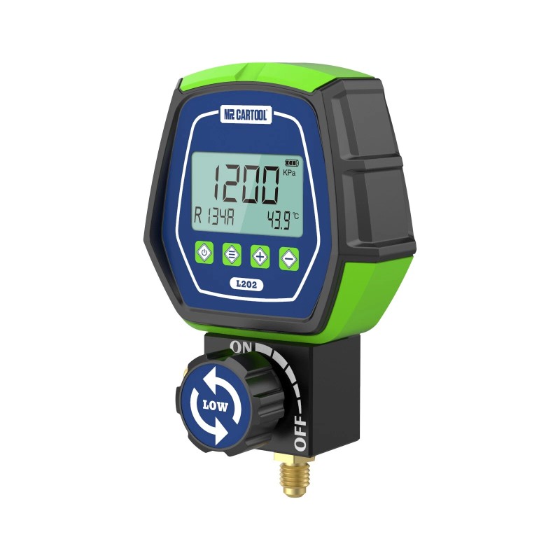MRCARTOOL HVAC Digital Refrigeration Manifold Gauge Vacuum Pressure Leakage Meter