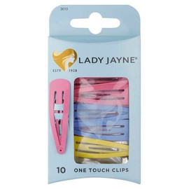 Lady Jayne Assorted One Touch Clips 10 pack