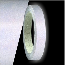 siviwonder Decorative Strips White Reflective Reflective Sticker 15 mm Length 10 m Car Reflective Tape White