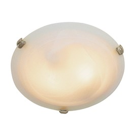 Bel Air Lighting TG58700 BN Traditional Two Flushmount Outdoor-Post-Lights, Pewter, Nickel, Silver