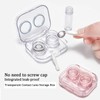 Howinn 4 Pack Flip Top Clear Contact Lens Case Travel