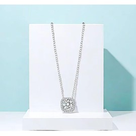 Coisinli@ Eternal elegance premium 925 silver simulated diamond exquisite fashion jewelry for women, Necklaces & Pendants, Gift for her