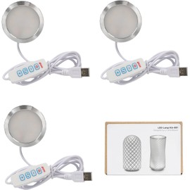 LED Lamp Kit 001 Three Colors for Bambu Lab Makerworld 3D Printed DIY Hardware Model Spare Parts 5V USB Powered, 3000K Warm Light (3)