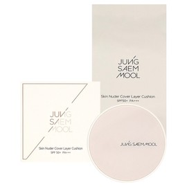 Jeong Saem Mool Skin Nude Cover Layer Cushion (Main Product 14g + Refill 14g) Moisturizing cushion foundation / 정샘물 스킨 누더 커버레이어 쿠션 본품 14g+리필 14g 촉촉한 쿠션파운데이션