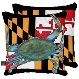 Briarwood Lane Maryland Crab Everyday Pillow 17" x 17"