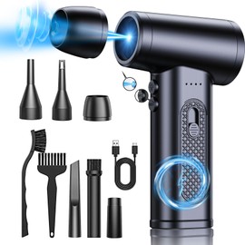 Compressed Air Duster, Stepless Adjustable 100,000 RPM Keyboard Cleaner, Replace Compressed air can, Computer Accessories for Outdoors, PC, Electronics, Snow and Car Dust Off