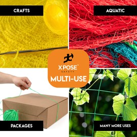 Polypropylene Tying Twine - 2 Ply White Plastic Poly Twine String 4200' Roll - Soft On Hands - Heavy Duty Outdoor & Indoor Tie Line - Baling, Shipping & Bundling, Packaging Rope