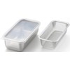 Yoshikawa YJ3364 Colander, Stainless Steel, Colander, Square, Vegetables, Length 8.1